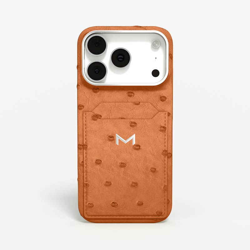 Personnalisation Cardholder Case for iPhone 17 Pro in Ostrich Cardholder Case for iPhone 17 Pro in Ostrich