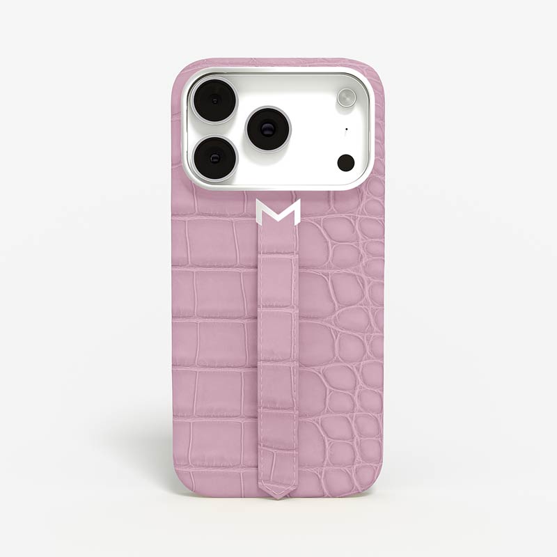 Personnalisation Finger Strap Case for iPhone 17 Pro Max in Alligator Finger Strap Case for iPhone 17 Pro Max in Alligator