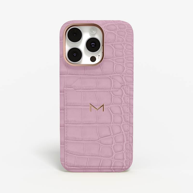 Cardholder Case for iPhone 16 Pro Max in Alligator