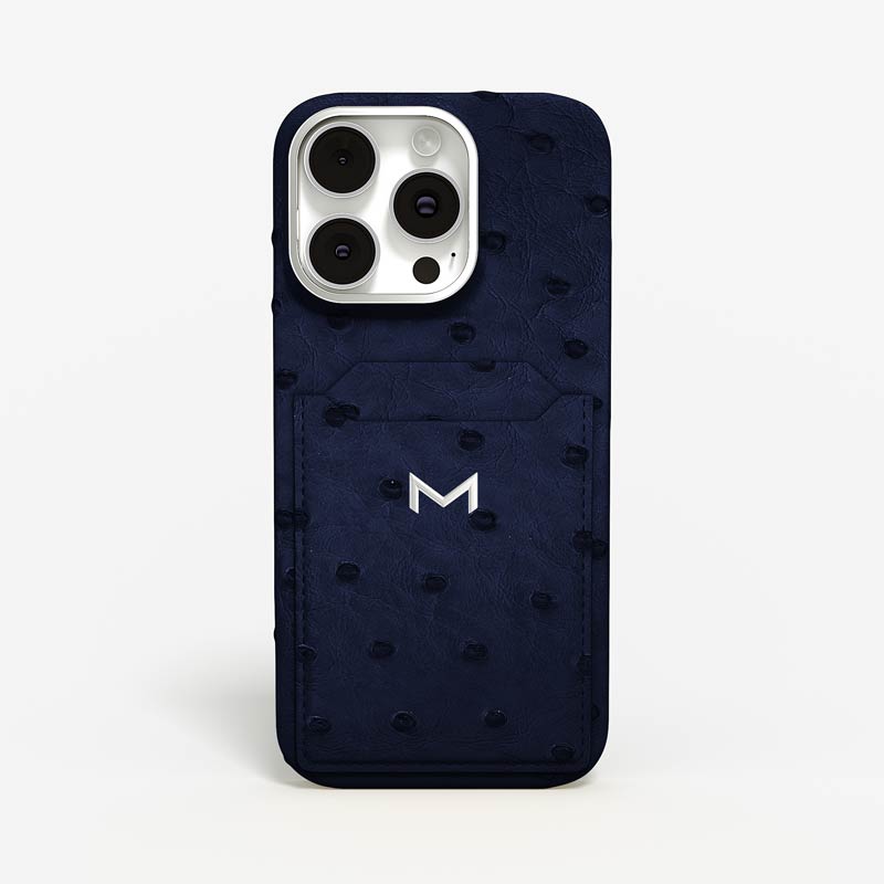 Cardholder Case for iPhone 16 Pro Max in Ostrich