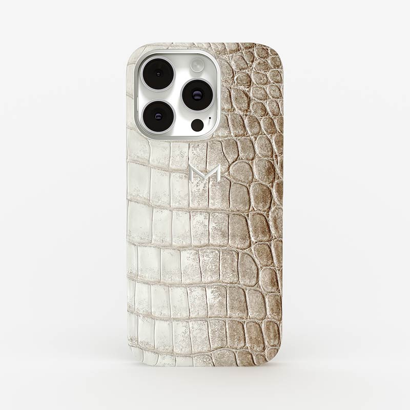Classic Case for iPhone 16 Pro in Crocodile Himalaya