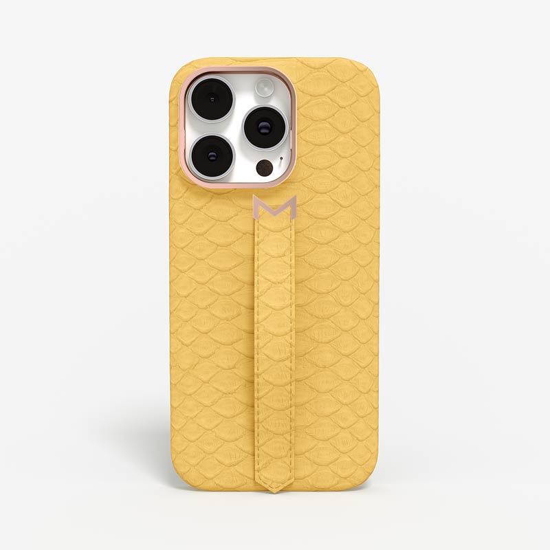 Finger Strap Case for iPhone 15 Pro in Python