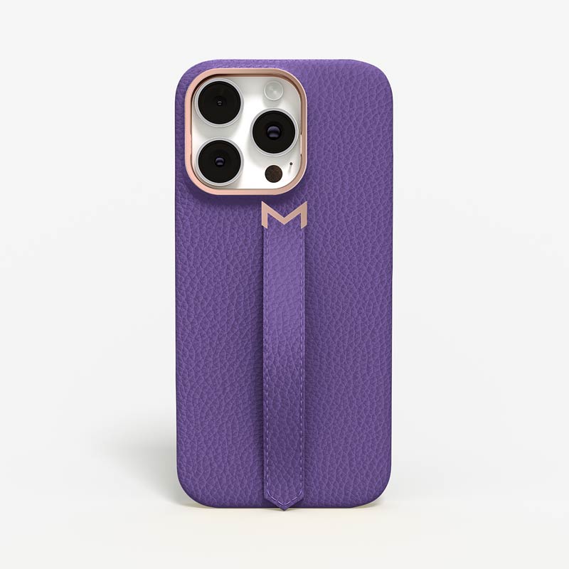 Finger Strap Case for iPhone 16 Pro Max in Calf