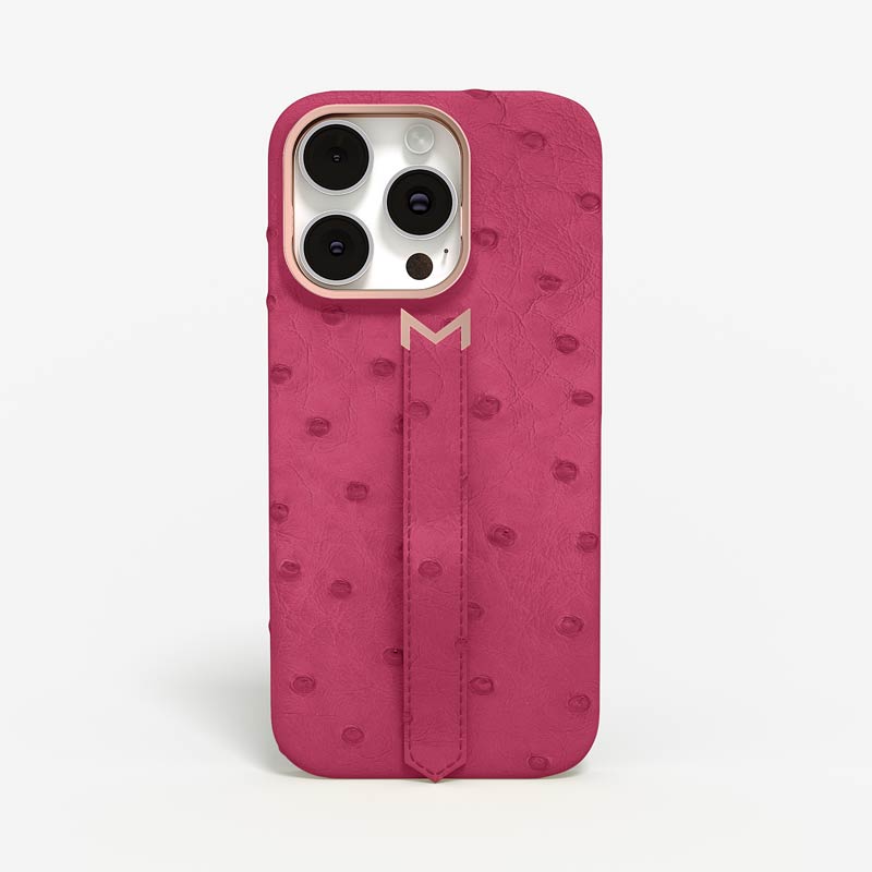Finger Strap Case for iPhone 16 Pro Max in Ostrich