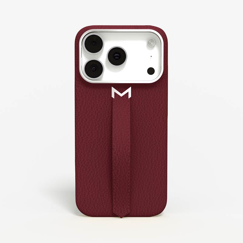 Finger Strap Case for iPhone 17 Pro Max in Calf