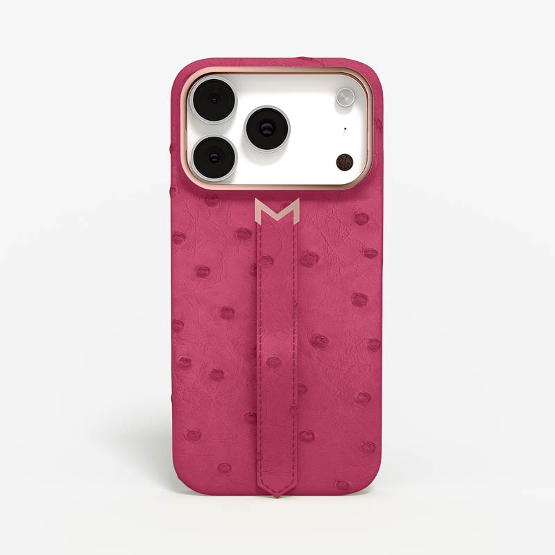 Finger Strap Case for iPhone 17 Pro Max in Ostrich