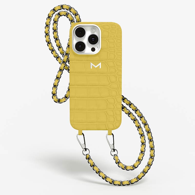 Necklace Case for iPhone 15 Pro Max in Alligator