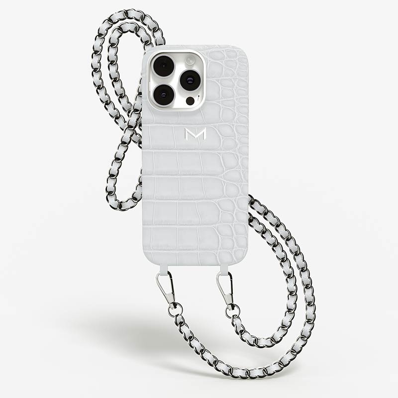 Necklace Case for iPhone 15 Pro in Alligator