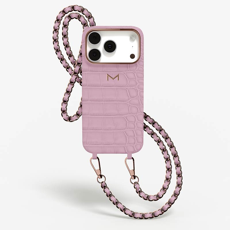 Necklace Case for iPhone 17 Pro Max in Alligator