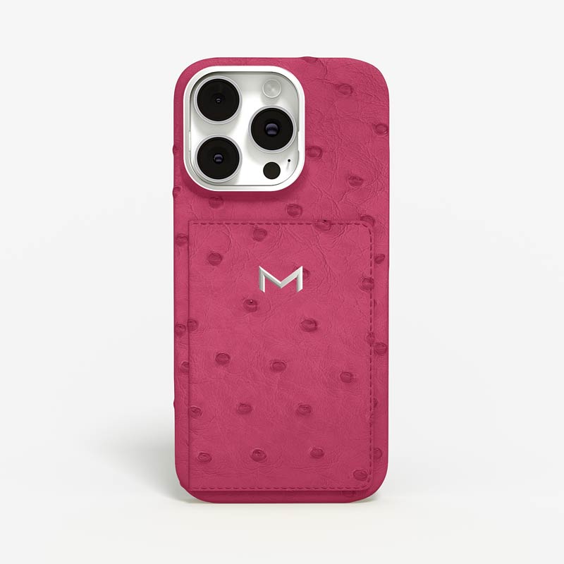 Wallet Case for iPhone 15 Pro Max in Ostrich