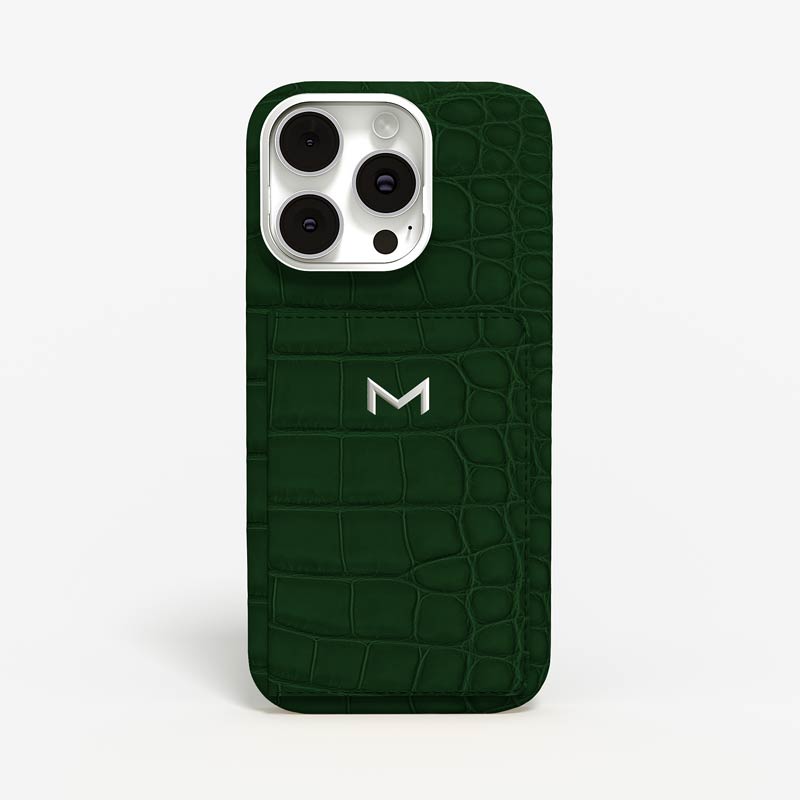 Wallet Case for iPhone 15 Pro in Alligator